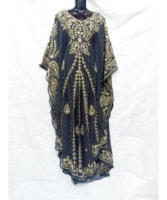 Black  Color Embroidery Farasha 1