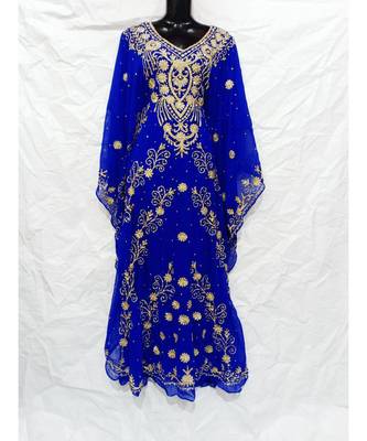 Blue Color Embroidery Farasha 1