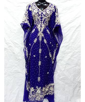 Purple  Color Embrodery Farasha 1