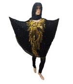 Blaclk  Color Handmade Poncho Syle Abya With Scarf And Legging