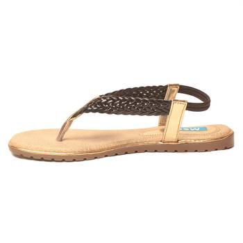 women Synthetic Black Sandals 3