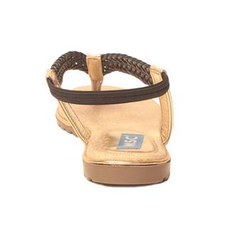 women Synthetic Black Sandals 4