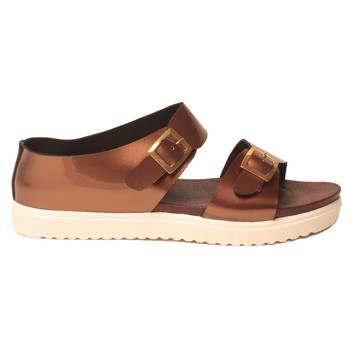 women Synthetic Copper Sandals 2