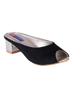 velvet Stylish Fancy red heel Sandal For Women 1