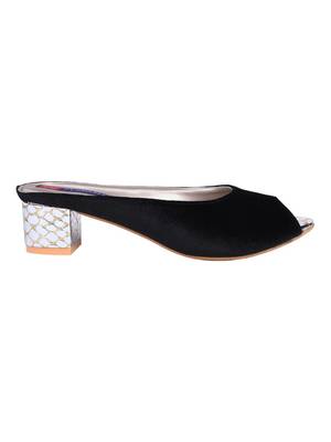 velvet Stylish Fancy red heel Sandal For Women 2