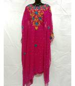 Pink Color Handmade Abaya