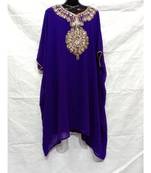 Purple Color Handmaade Abaya