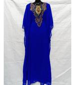 Blue Color Handmade Abaya