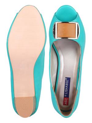 leatherette Stylish Fancy blue heel Sandal For Women 4