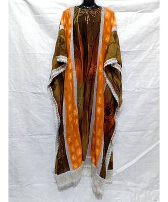 Mix Color Cotton Night Abaya 1