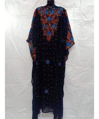 Black Color Handmade Abaya 1