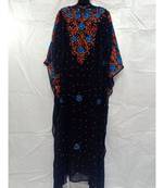 Black Color Handmade Abaya