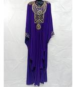 Purple Color Handmaade Abaya