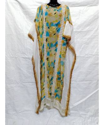 Mix Color Cotton Night Abaya 1