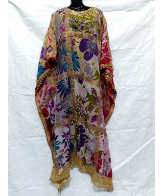 Mix Color Cotton Night Abaya 1