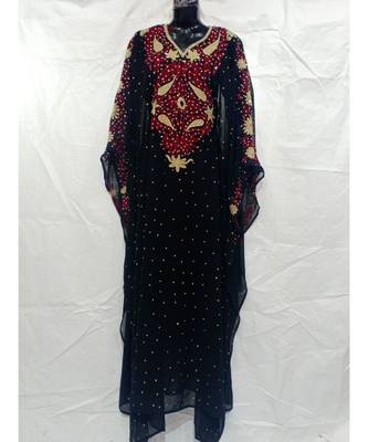 Black Color Handmade Abaya 1