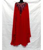 Red Color New Handmade Kaftan