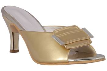 Gold stylish Fancy Heels for women 1