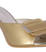 Gold stylish Fancy Heels for women