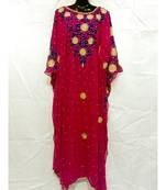 Red Color New Handmade Kaftan