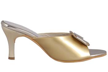 Gold stylish Fancy Heels for women 2
