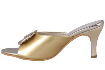 Gold stylish Fancy Heels for women 3