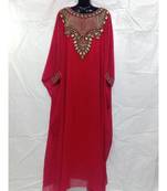 Red Color New Handmade Kaftan