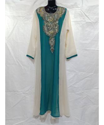 Mix Color Cotton Night Abaya 1