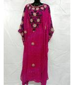 Pink Color Handmade Abaya