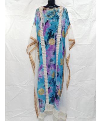 Mix Color Cotton Night Abaya 1