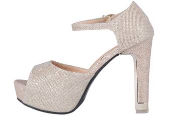 Gold stylish Fancy Heels for women 3