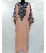 Peach Color Handmade Abaya