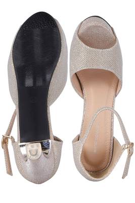 Gold stylish Fancy Heels for women 5