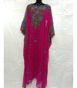 Pink Color Handmade Abaya