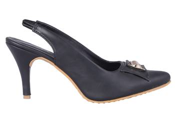 Black stylish Fancy Heels for women 2