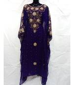 Purple Color Handmaade Abaya