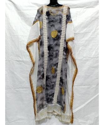 Mix Color Cotton Night Abaya 1