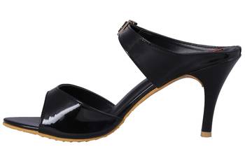 Black stylish Fancy Heels for women 3