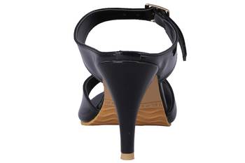 Black stylish Fancy Heels for women 4