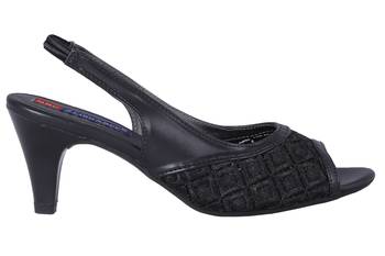 Synthetic Black stylish Fancy Heels for women 2