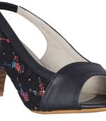 Synthetic Black stylish Fancy Heels for women