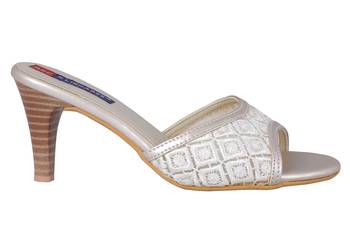 Synthetic White stylish Fancy Heels for women 2