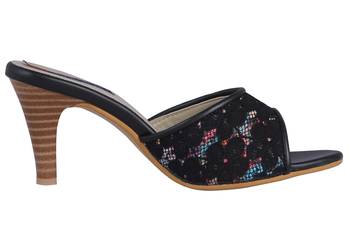 Black stylish Fancy Heels for women 2