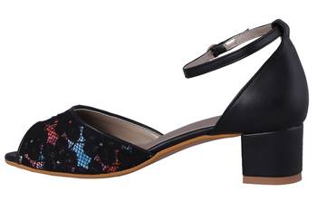Black stylish Fancy Heels for women 3