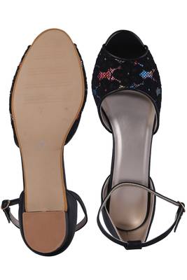 Black stylish Fancy Heels for women 5