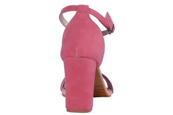 Women Pink  Suede heels sandals 4