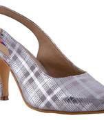 Women grey  heels sandals