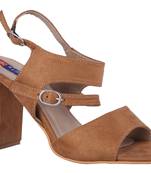 Women brown  back strap Heels sandals