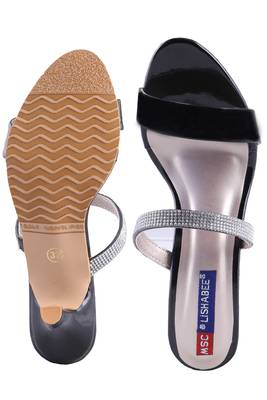 Women Black Heels sandals 5