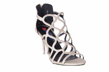 Women Gold closed back stiletto Heels sandals 1